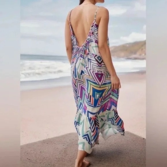 NWT ANTHROPOLOGIE  Printed Malika Dress XS - Picture 2 of 5